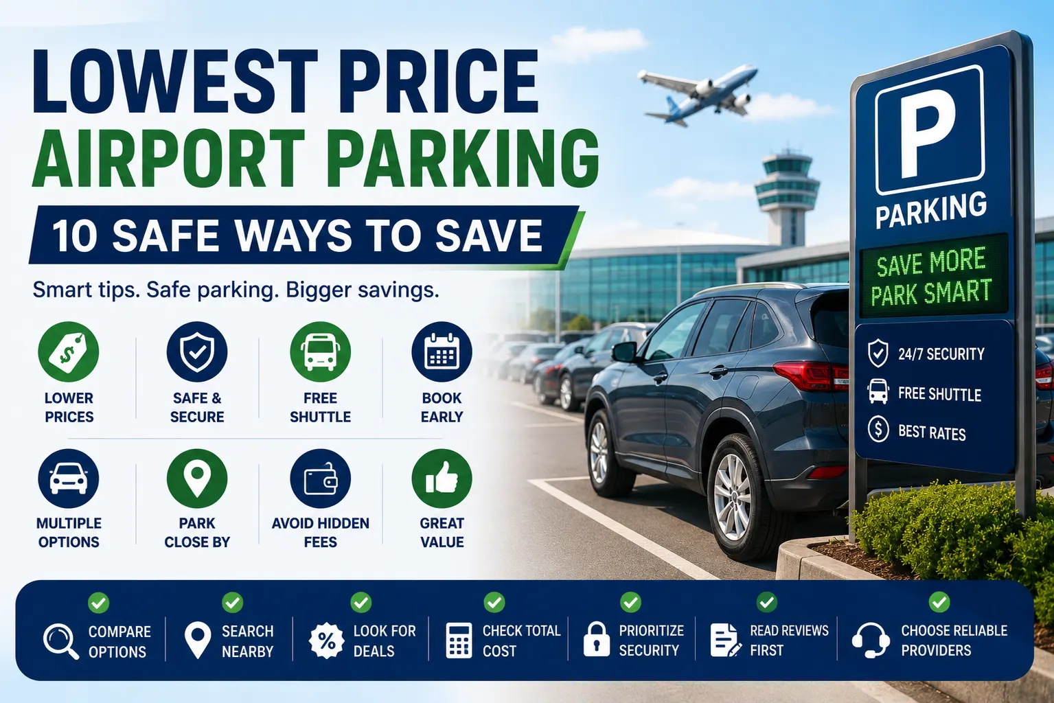 Lowest Price Airport Parking: 10 Safe Ways to Save